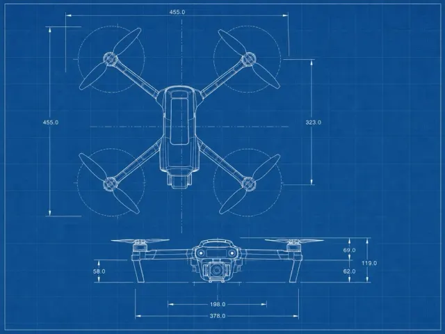Exemple d'image générée par ChatGPT avec le code /blueprint