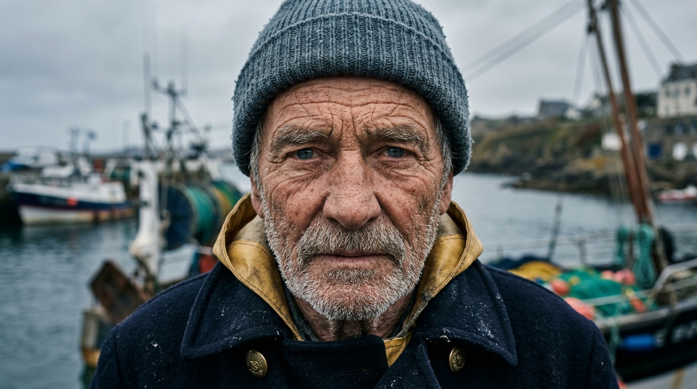 Portrait ultra-réaliste d'un pêcheur breton - Nano Banana 2